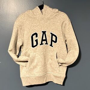 Gap kids hooded grey and navy blue sweater hoodie. New with tags size small
